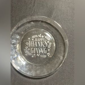 Hand Etched 7 1/2” Glass Plate